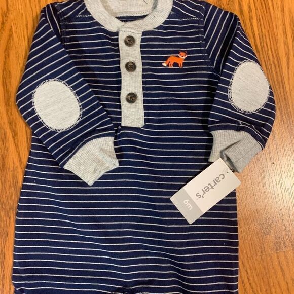 Carter's Baby Long Sleeve One Piece Jumpsuit - Picture 2 of 5